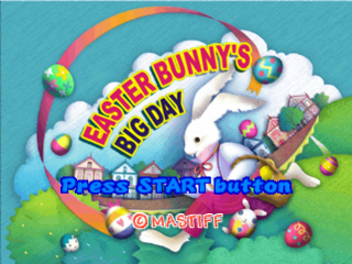 Easter Bunny's Big Day title screen for Playstation